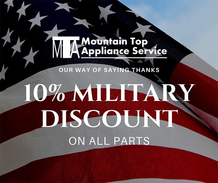Home 10 military discount resized Mountain Top Appliance deep freezer repair franklin nc